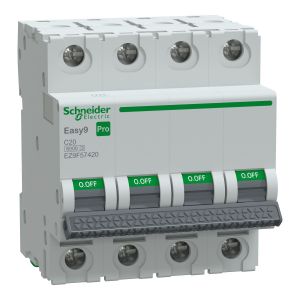Easy9 PRO Siguranta automata 4P C 20A 6kA EZ9F57420