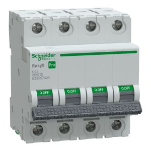 Easy9 PRO Siguranta automata 4P C 25A 6kA EZ9F57425