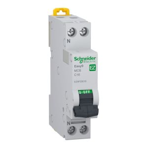 Easy9 Siguranta automata 1P+N C 16A 6kA EZ9P35616