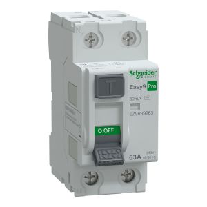 Easy9 PRO Protectie diferentiala RCCB 2P 63A 30mA 6kA AC EZ9R39263