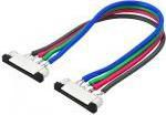 2 conectori cu cablu pentru benzi RGB 10mm led(5050) 7.2W , LUM30-39 Lumen