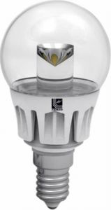 Bec Led Sferic 5 W Alb Cald E14 Transparent 230 V - Lumen