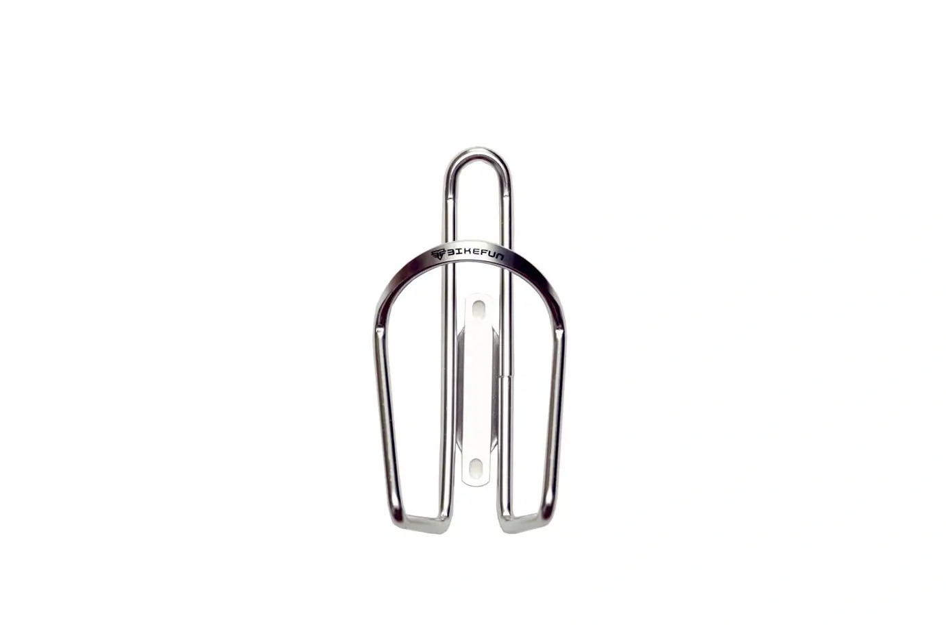 Suport bidon bicicleta argintiu aluminium Bikefun