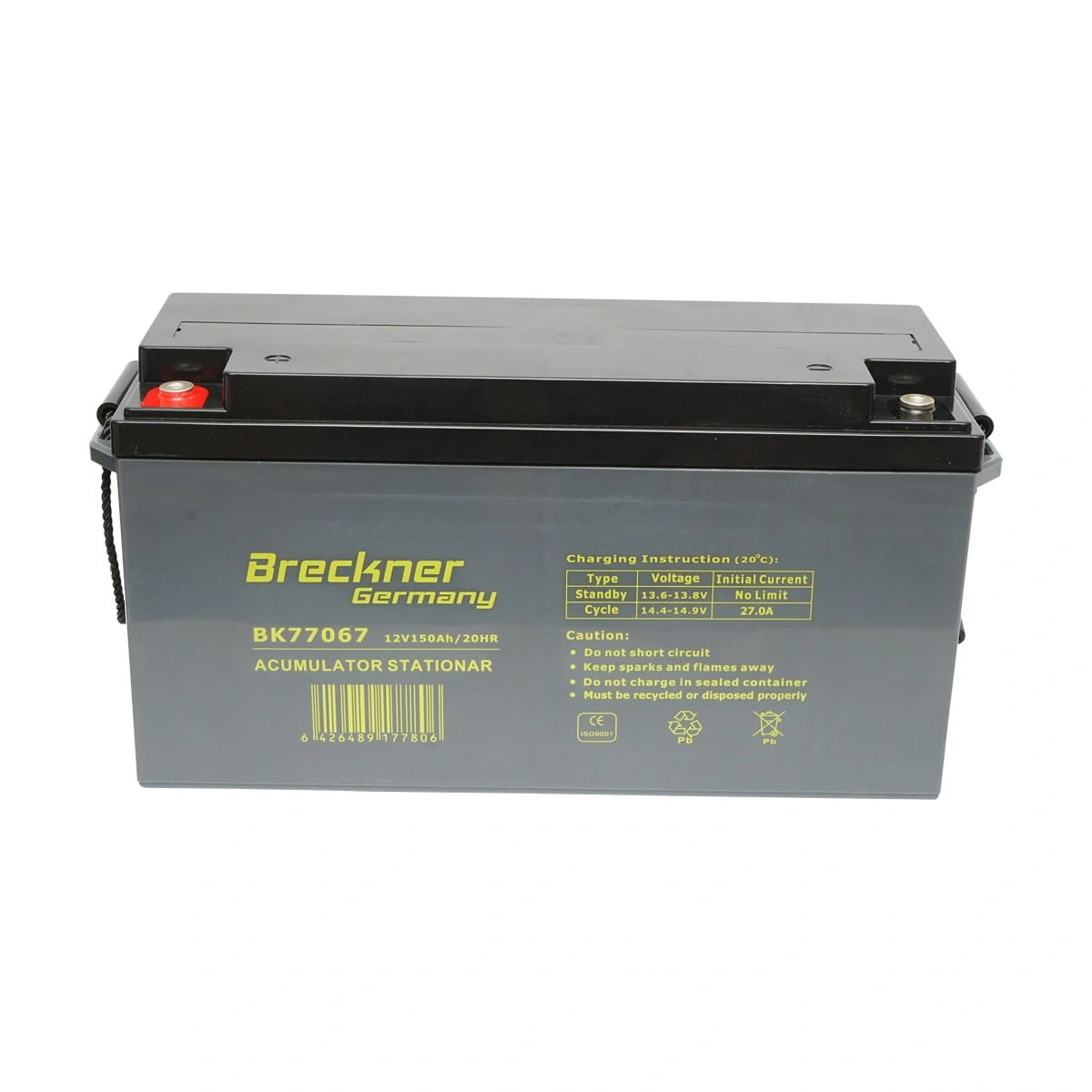 Baterie / Acumulator sistem solar fotovoltaic cu gel Breckner 12V 150Ah 20HR FCDG12-150