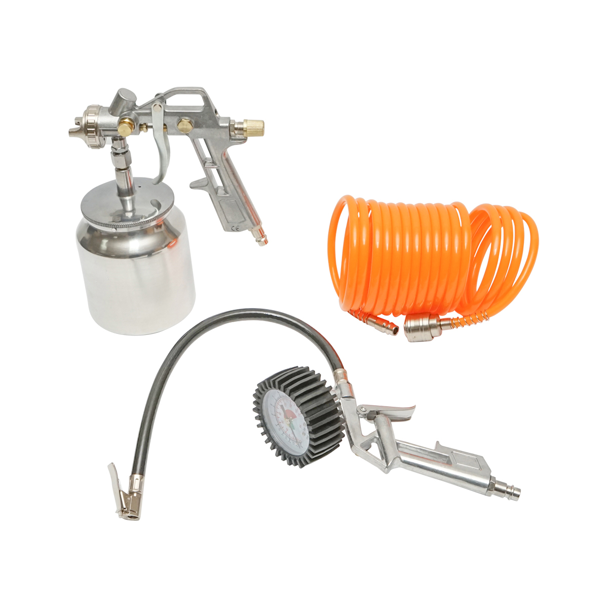 Set 3 piese pentru compresor aer vopsit, umflat