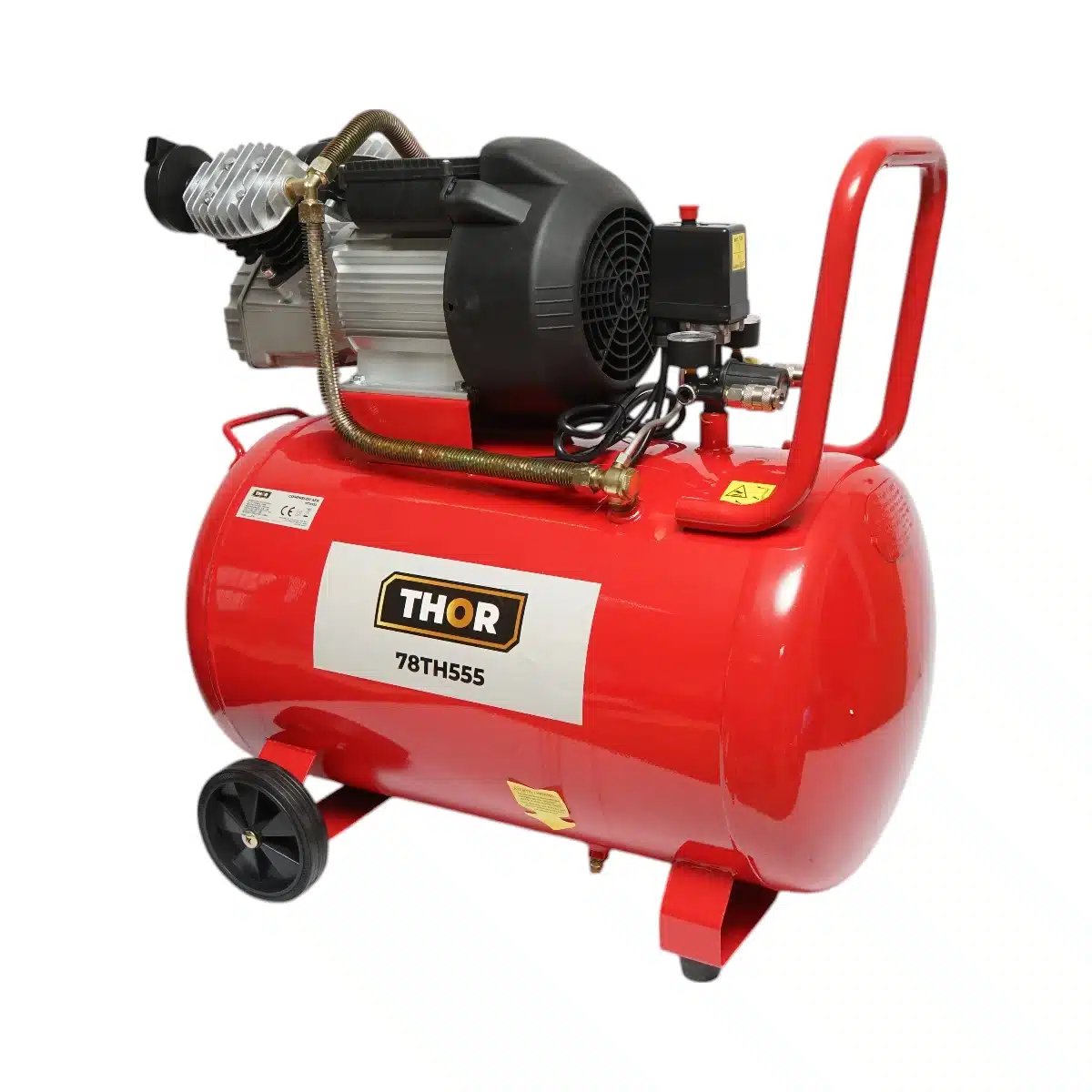 Compresor aer 100L, motor 2 cilindrii in V 2.2KW/2CP, presiune maxima 8 bar, volum aer aspirat 370L