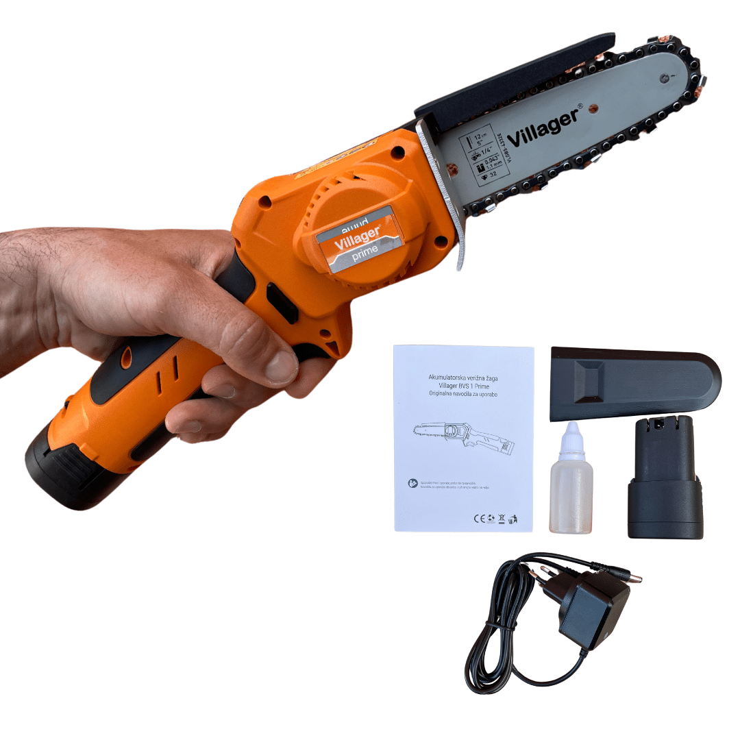 Drujba cu acumulatori Villager BVS 1 PRIME, lama 12cm (5 inch), Li-ion 14.4V 2.0Ah
