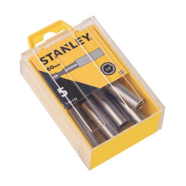 Adaptor magnetic Stanley 1/4 " set 5 buc 1-68-732