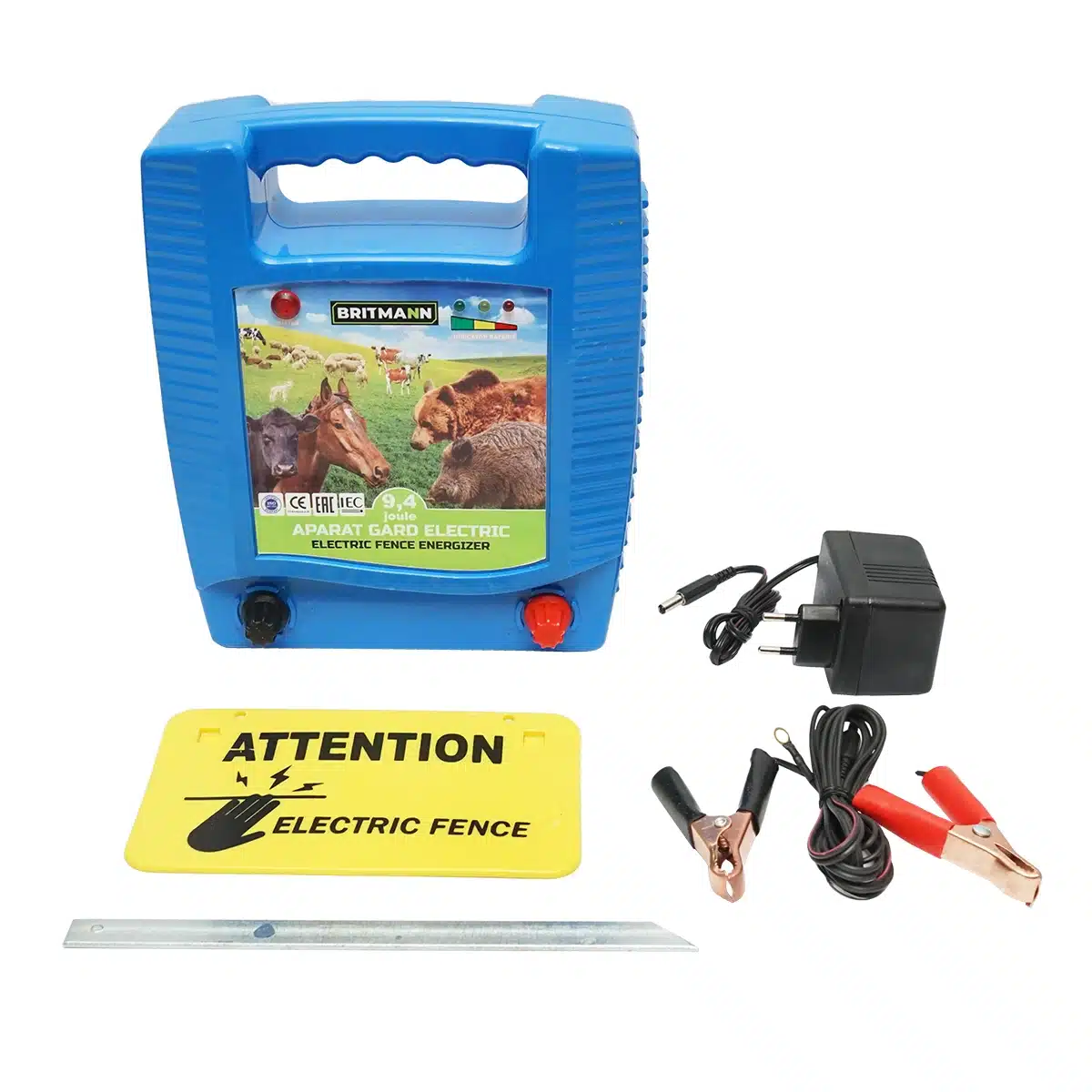 Aparat generator de impulsuri 9.4 Joule pentru gard electric 12-220V