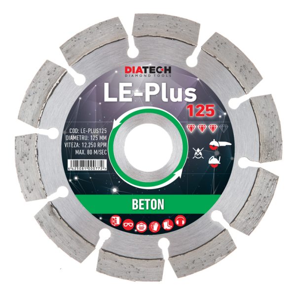 Disc diamantat segmentat universal LE-Plus 125