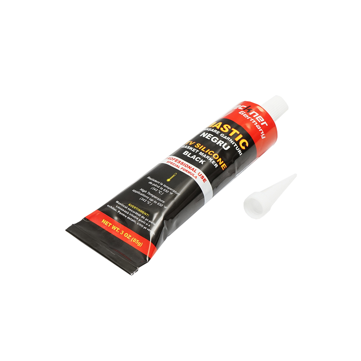 Silicon etansare garnituri negru 85g pentru temperaturi inalte 343 grade