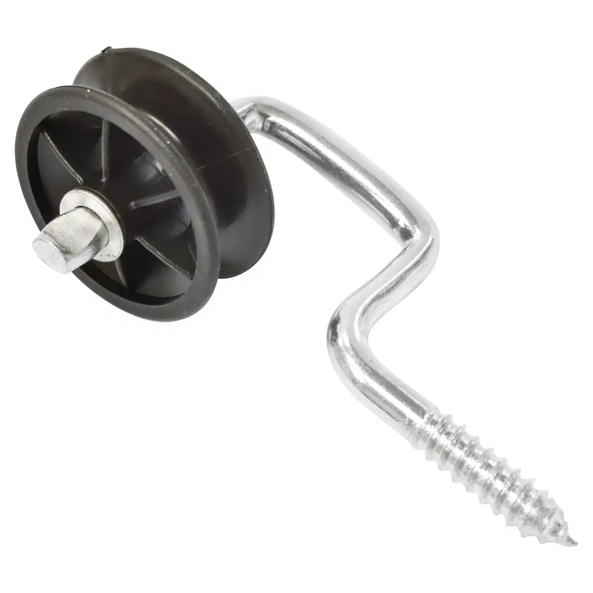 Izolator de colt,negru fi 6.9mm, 107x54mm, pentru gard electric