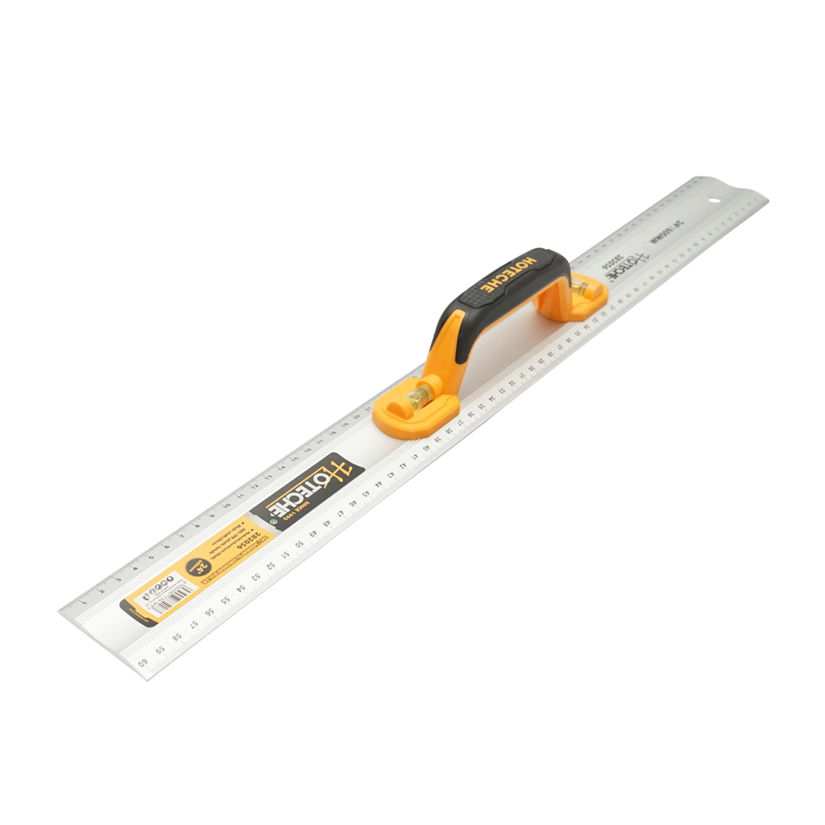 Rigla aluminiu, boloboc 600mm cu maner si 2 nivele vertical si orizontal Hoteche