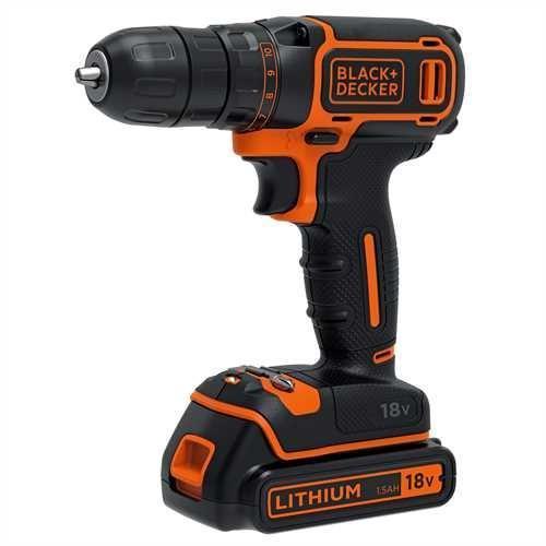 Masina de gaurit si insurubat Black&Decker BDCDC18B-QW, 18 V, Li-Ion, 1.5 Ah, 30 Nm