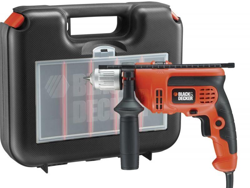 Masina de gaurit cu percutie Black&Decker KR714CRESK-QS, 710 W, 20.5 Nm