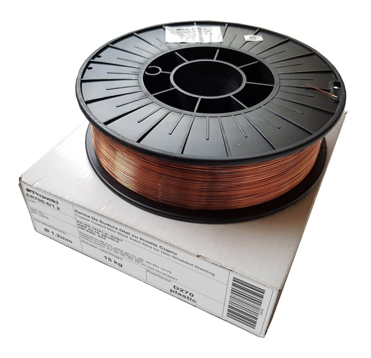 Sarma sudura ProWELD ER70S-6, 1.2 mm, rola 15kg/D270