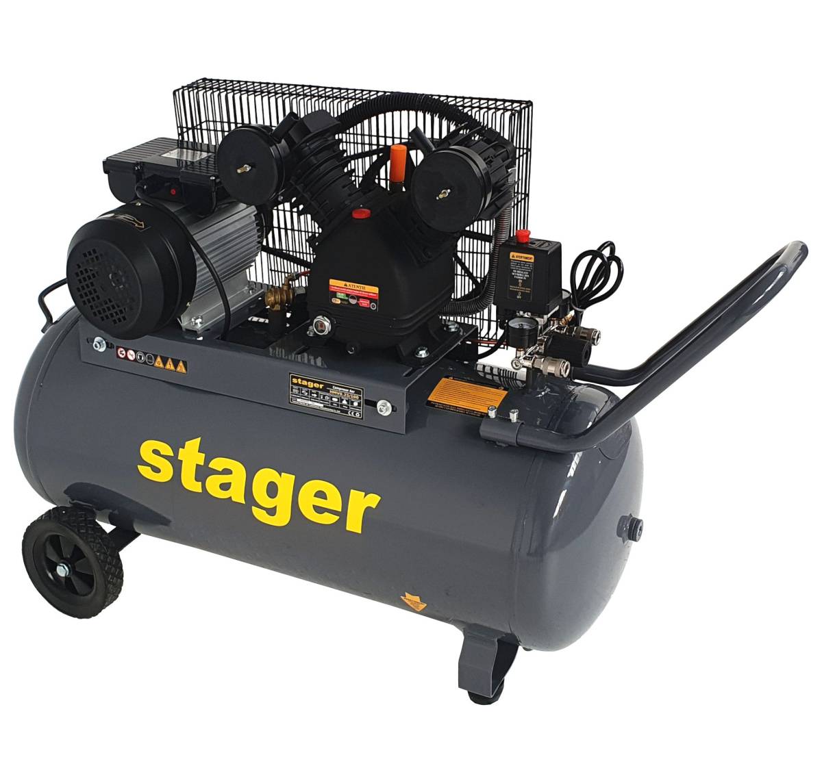 Compresor aer Stager HMV0.25/100 monofazat 100L
