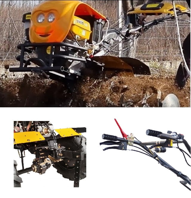 Motocultor Progarden Campo 1853EDF cu pornire electrica si diferential, 18CP, euro5, benzina