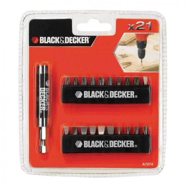 Set 21 accesorii Black & Decker A7074-XJ