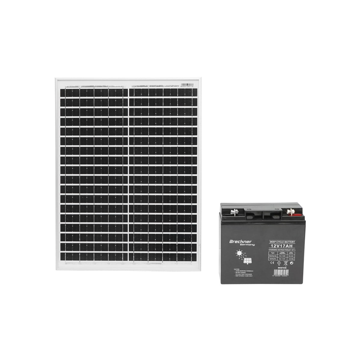 Panou solar 20W fotovoltaic cu baterie 12V/17Ah