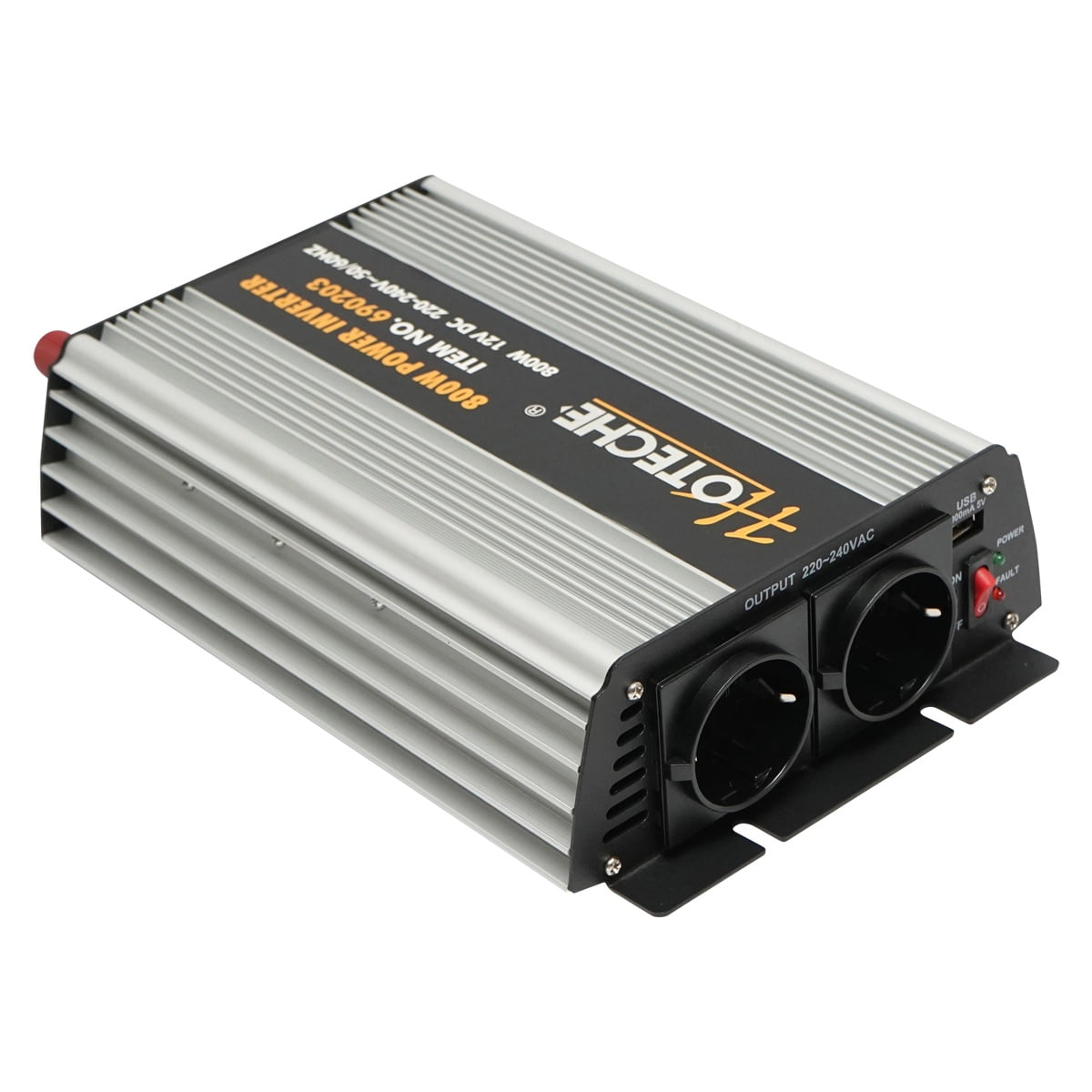 Invertor tensiune electrica Hoteche 12V-220V 800W cu port USB
