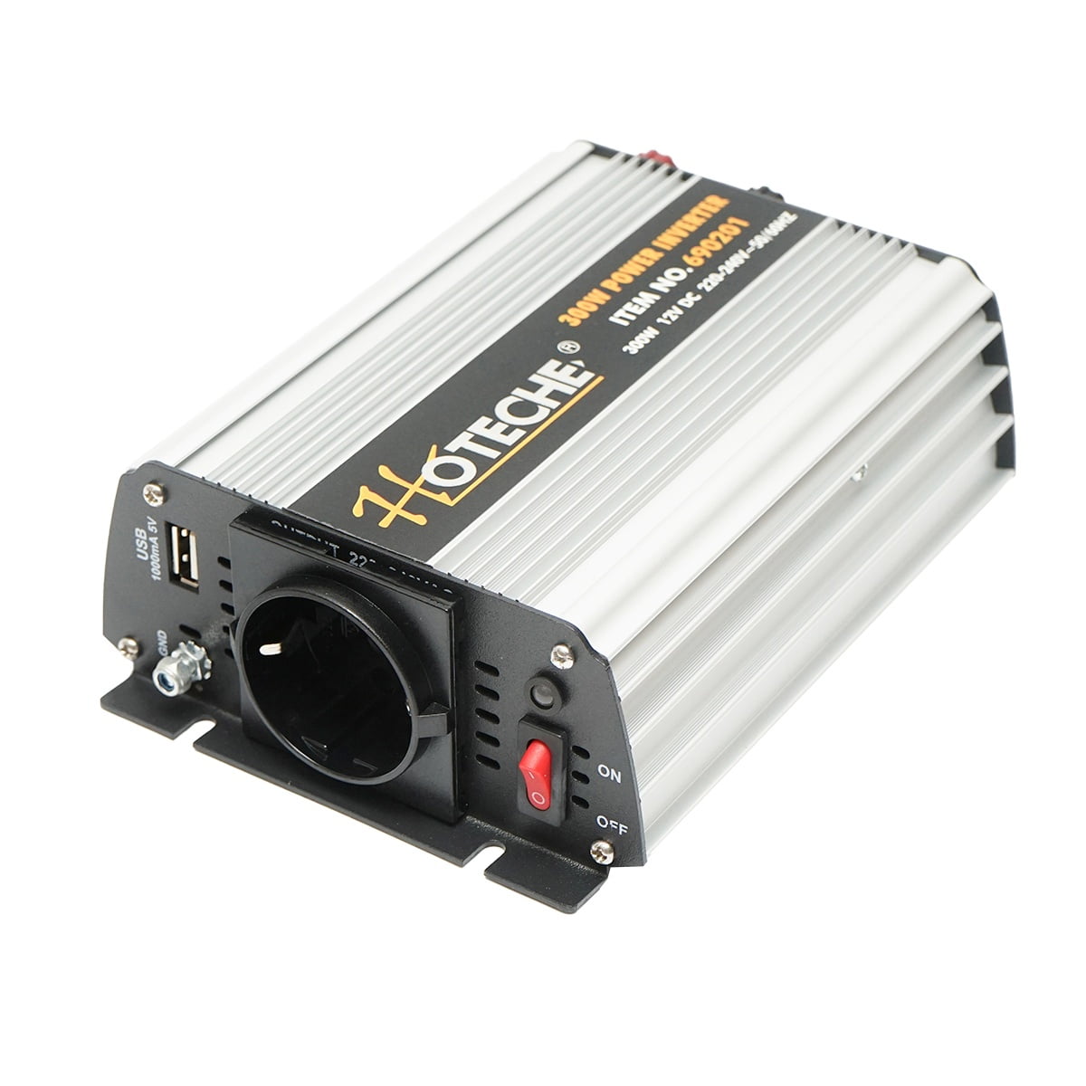 Invertor tensiune electrica Hoteche 12V-220V 300W cu port USB