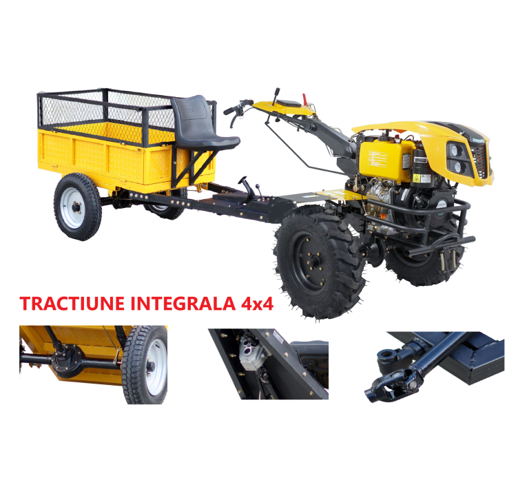 Motocultor 4x4 Campo 1873 + RM500T + pompa ulei