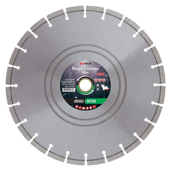 Disc Diamantat Diatech - CM350PL pentru Beton si Asfalt