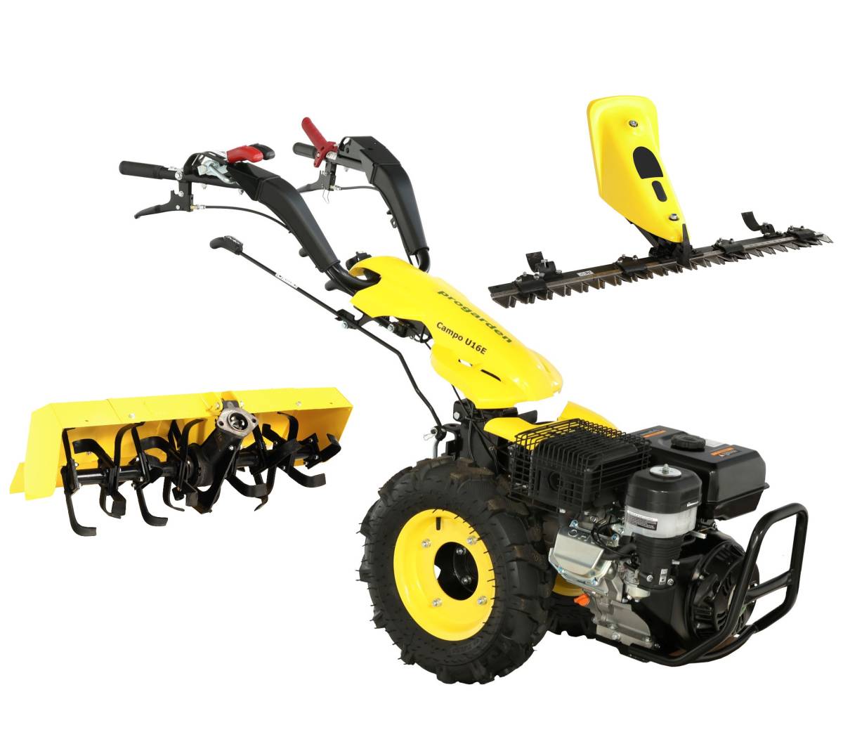 Motocultor multifunctional Campo U16E cu Bara Cosire si Freza Tractata