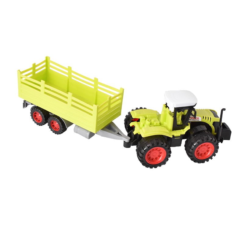 Jucarie Tractor cu remorca verde POWER Speed