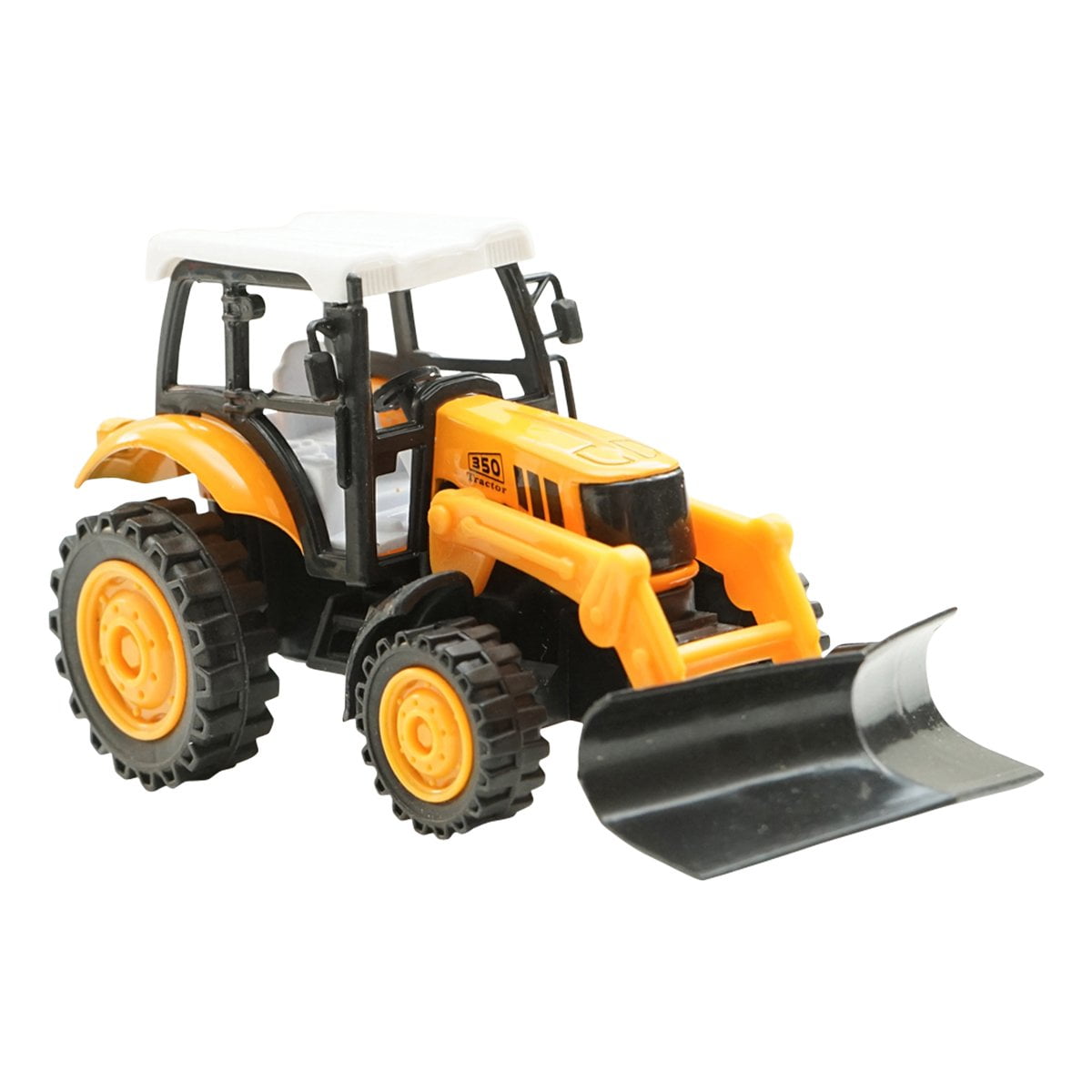 Jucarie Tractor galben cu incarcator frontal Modern City