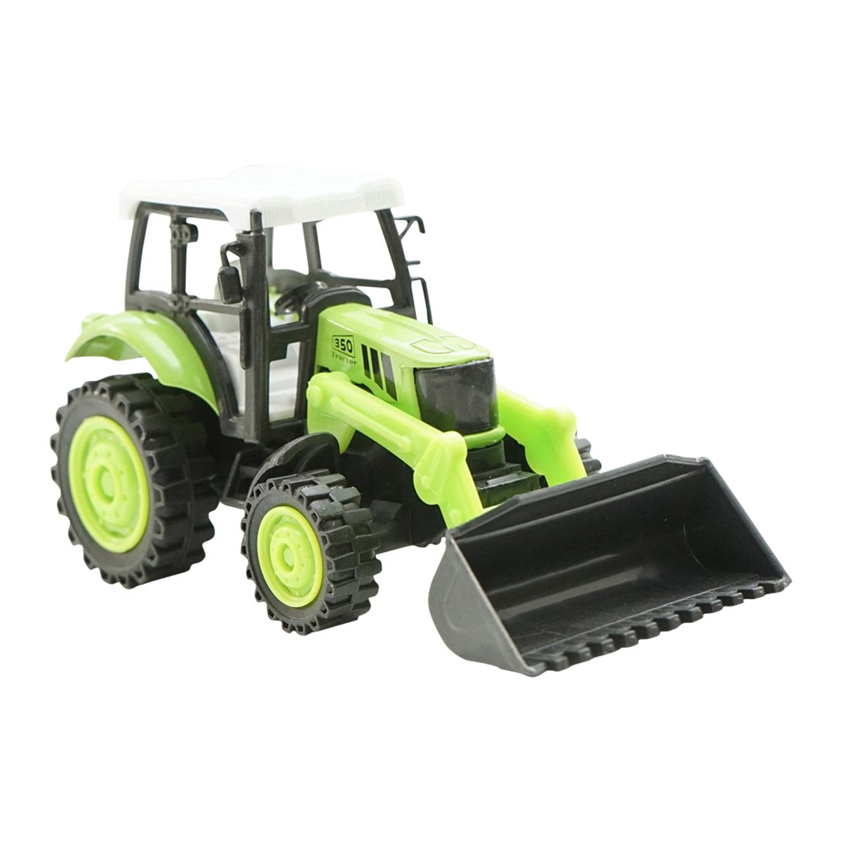 Jucarie tractor verde cu incarcator frontal Modern City