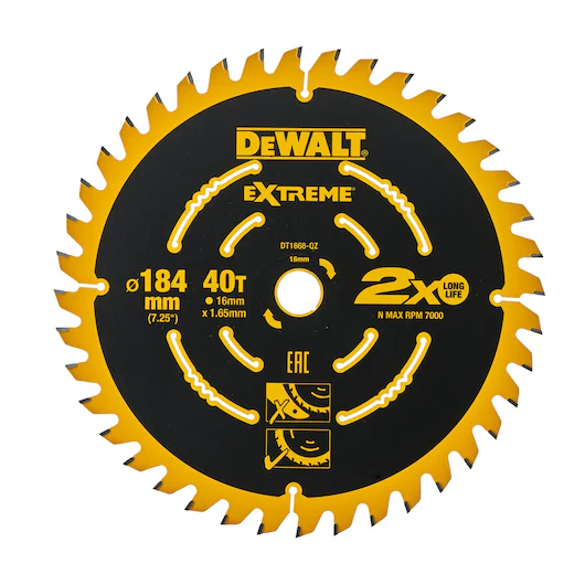 Disc abraziv DEWALT DT1668-QZ CSB 184x16mm 40T Medium pentru DCS365