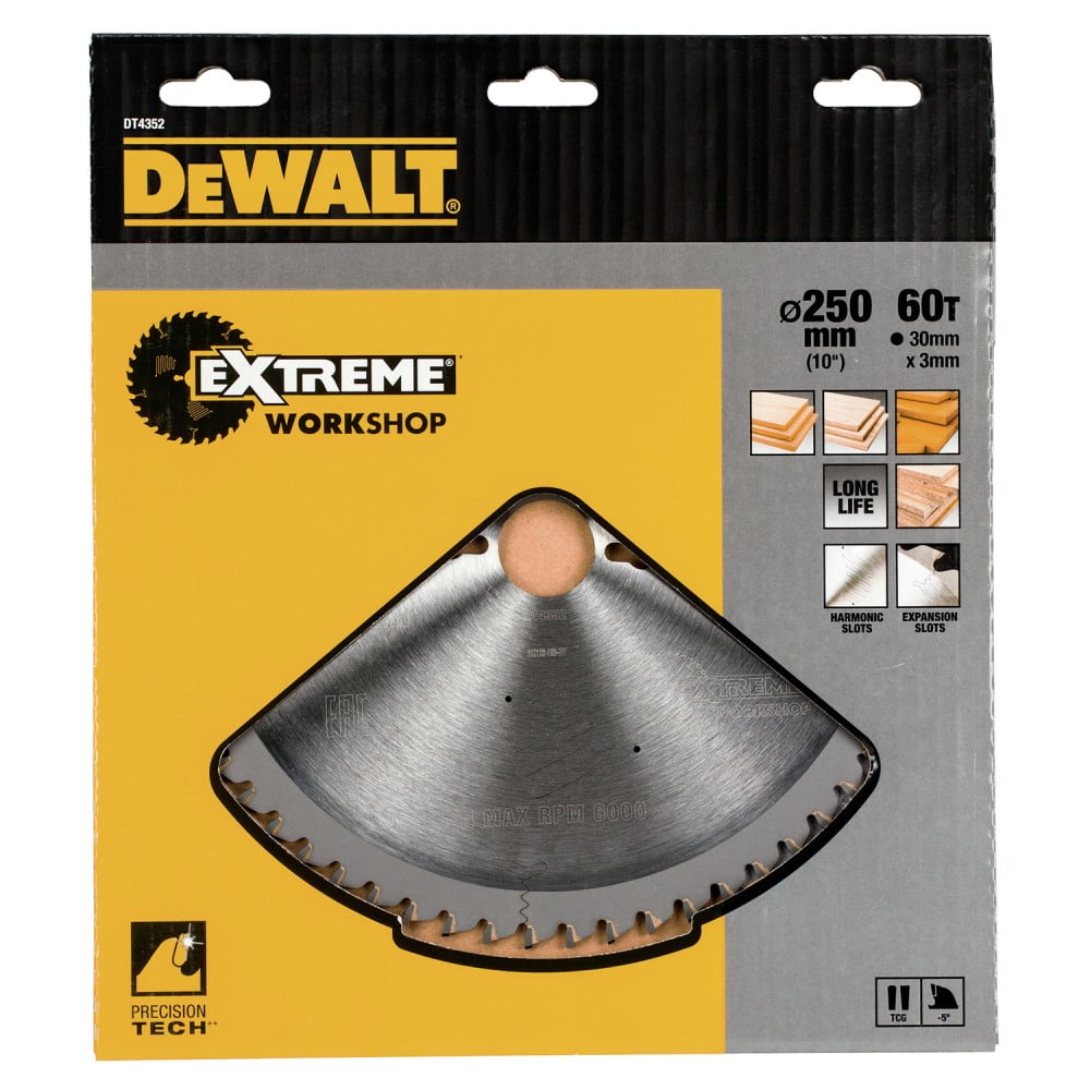 DISC EXTREME DEWALT 250MM DT4352