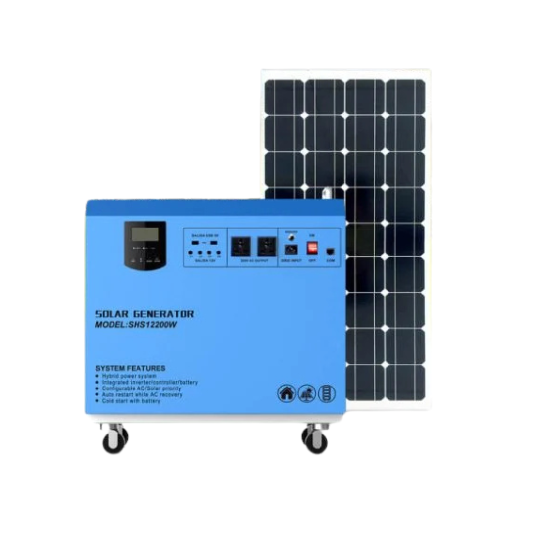 Invertor generator solar hibrid all in one 800W SHS12200W