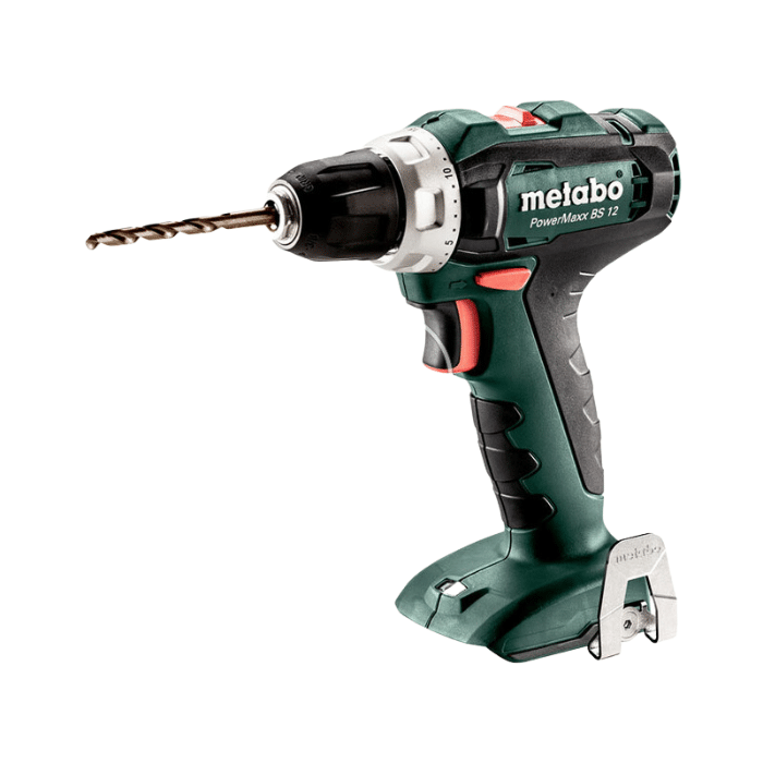 Metabo PowerMaxx BS 12 masina de gaurit-insurubat cu mandrina 12 V | 17 Nm/40 Nm | Cu perii | Fara acumulator si incarcator | In cutie de carton