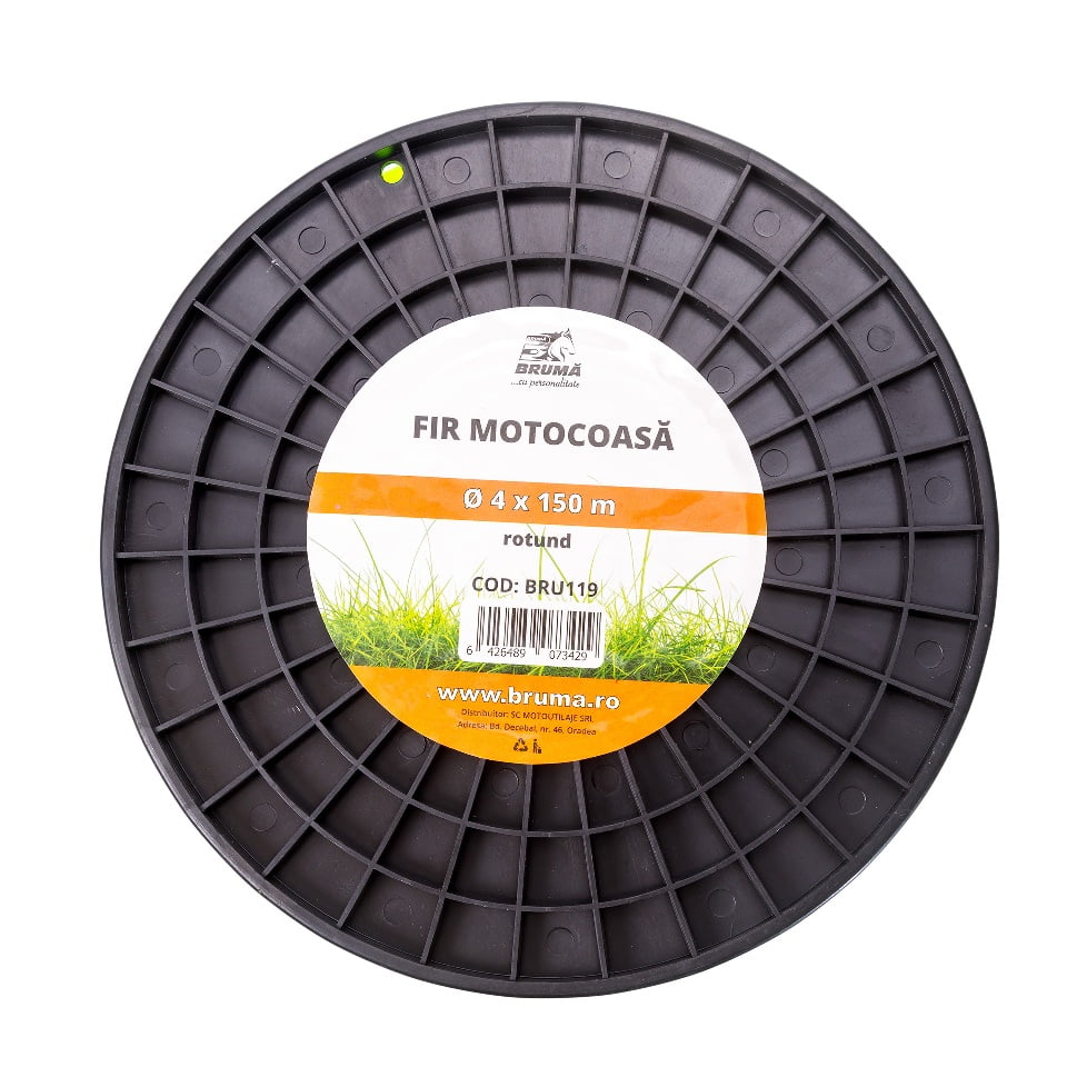 Fir motocoasa 4 mm x 150 m rotund Bruma BRU119