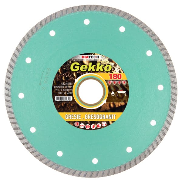 Disc diamantat Diatech GK180 taiere umeda