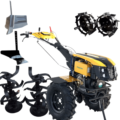 Motocultor ProGARDEN Campo 1273 Alpine, 12 CP, diesel, pornire electrica, cu accesorii