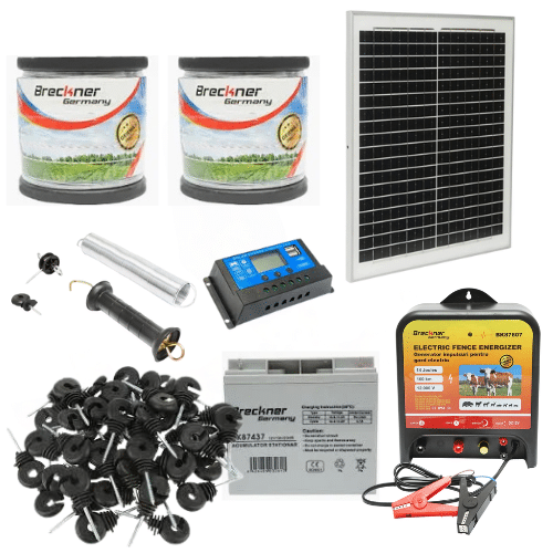 Kit complet Gard electric cu panou solar 14 J, randament 160km
