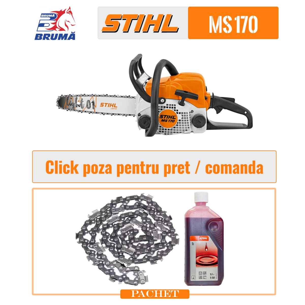 Motofierastrau Stihl MS 170 1.6 CP PKG