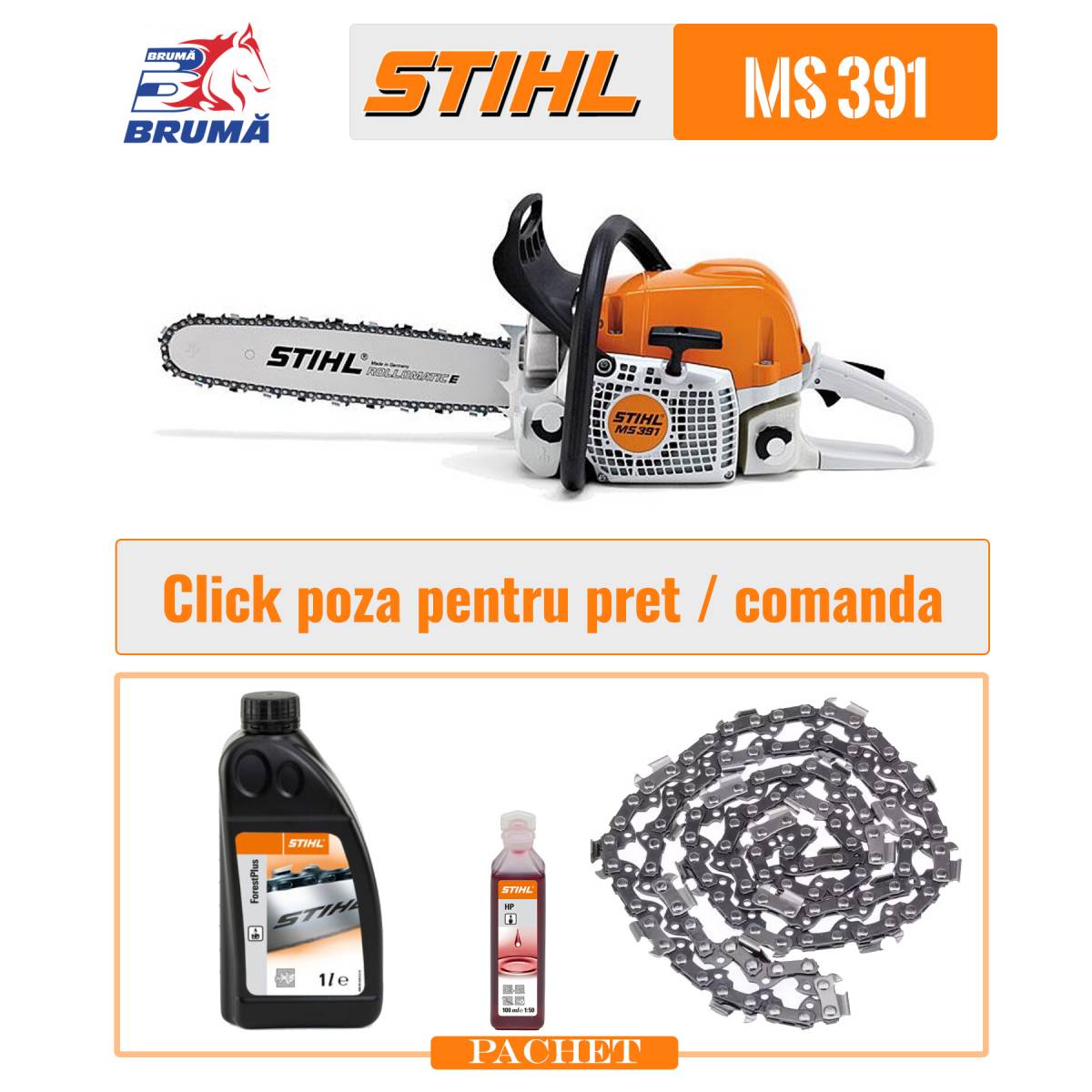 Motoferastrau Stihl MS 391 4.4 CP PKG