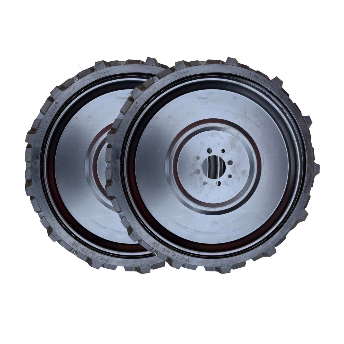 Set 2 roti cu cauciuc plin 6.00-10 pentru semanatoare si motocultor