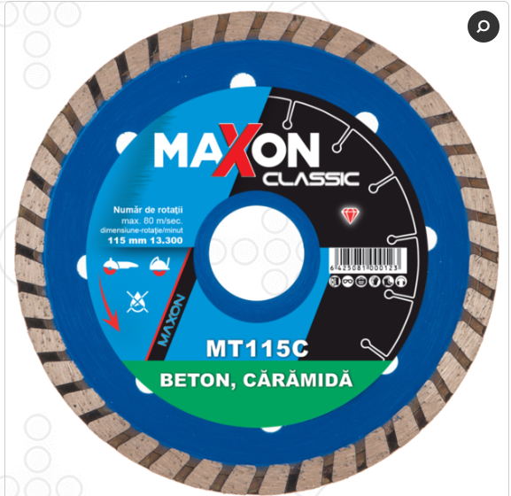 Disc diamantat universal MAXON TURBO CLASSIC MT115C