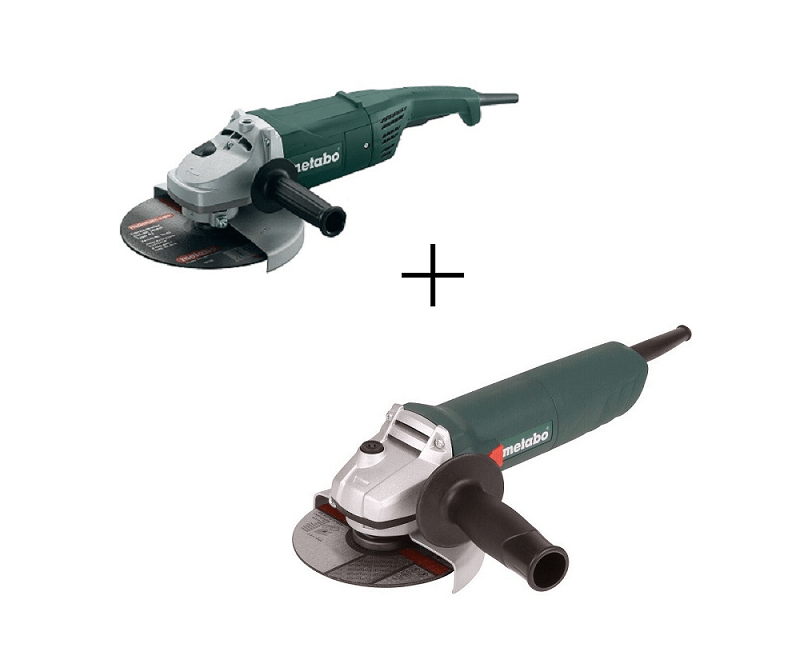 Pachet polizor unghiular Metabo W 2200-230 + W750-125