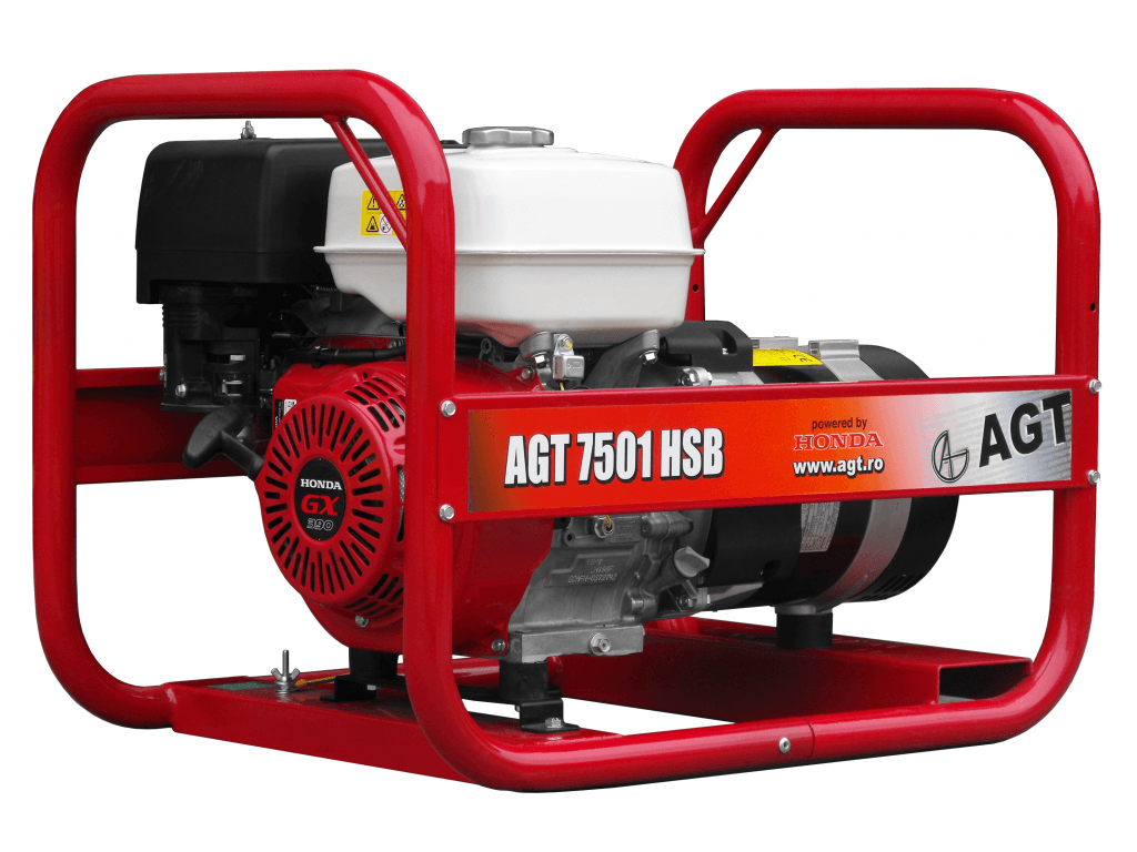 Generator de curent 6,4 kw AGT 7501, motor Honda, monofazat
