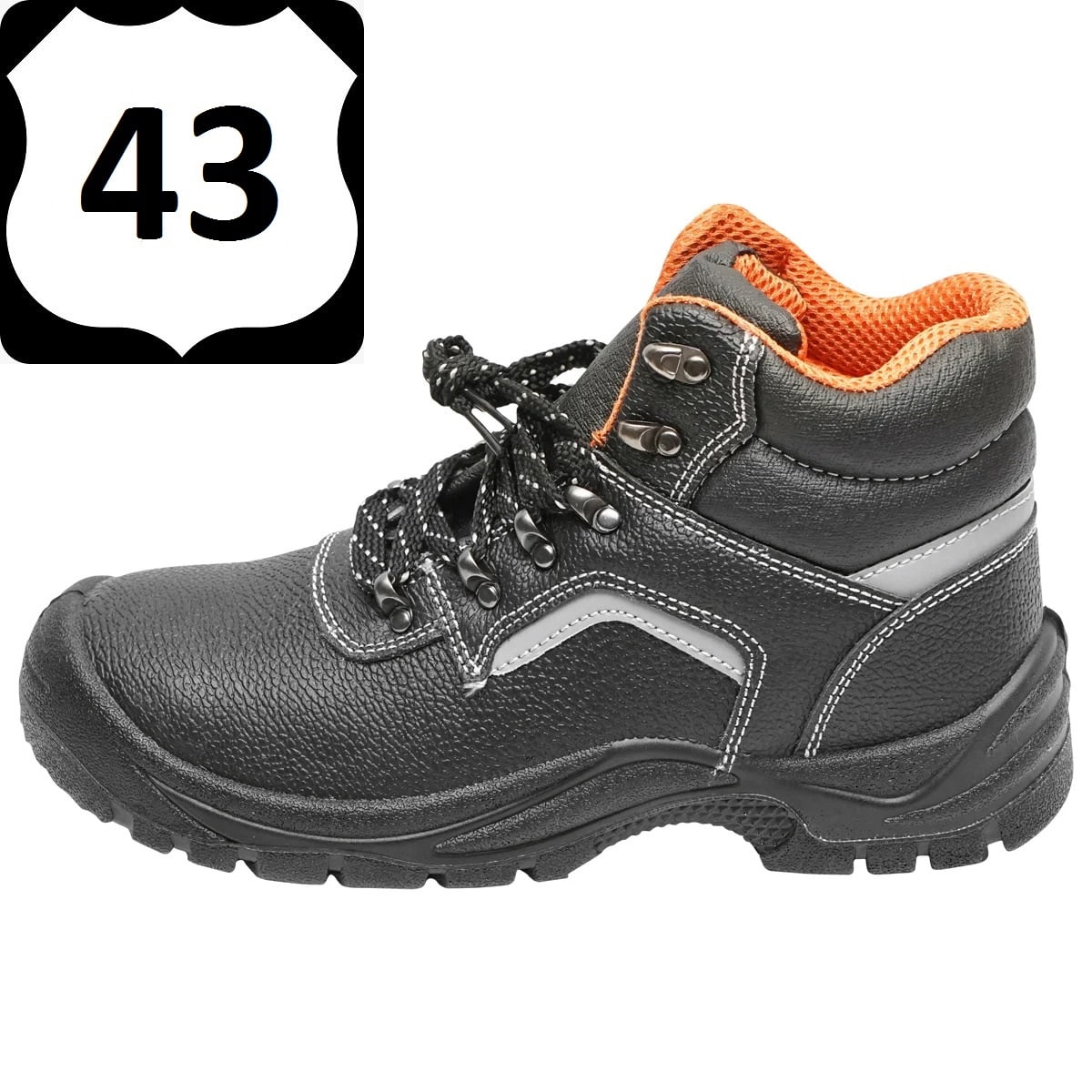 Pantofi de protectie 5015 cu bombeu si insertie talpa din otel marimea 43