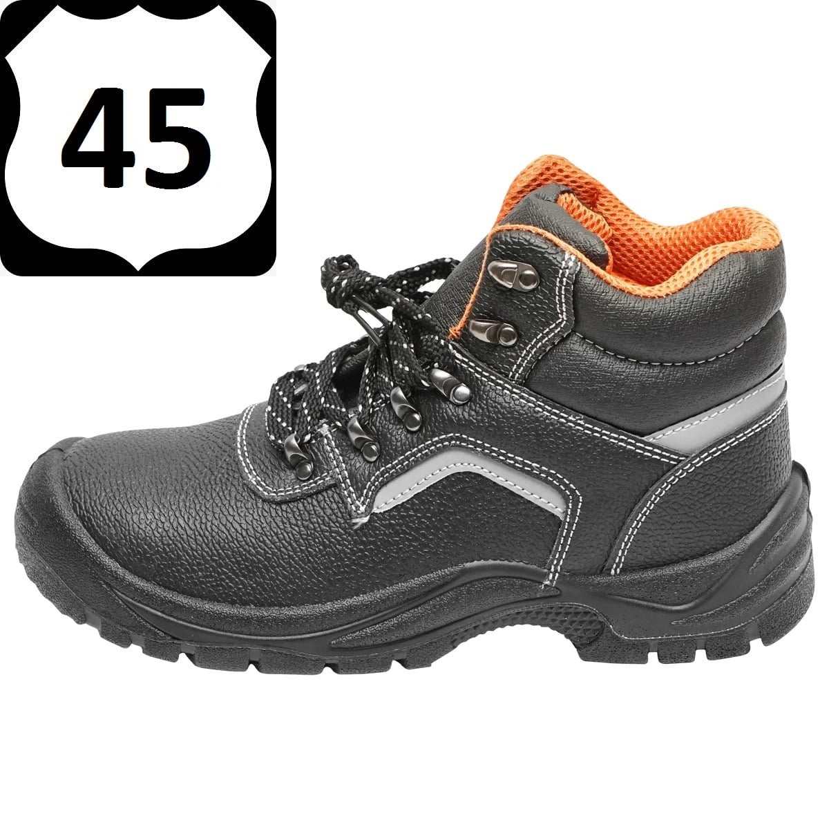 Pantofi de protectie 5015 cu bombeu si insertie talpa din otel marimea 45