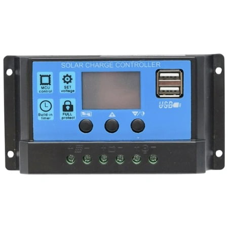 Regulator tensiune panou solar fotovoltaic Breckner 10A 12V 2X port USB