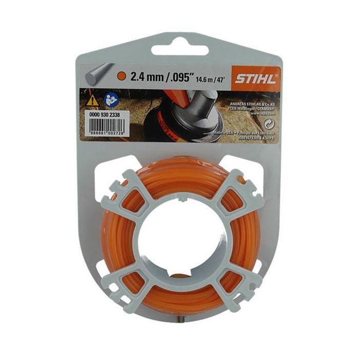 Fir nylon Stihl rotund pentru motocoase - 2,4 mm x 14 m